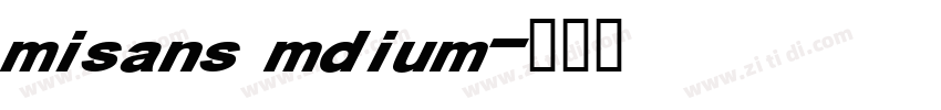misans mdium字体转换